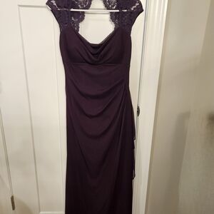 Xscape Deep Purple (Eggplant) Evening Dress